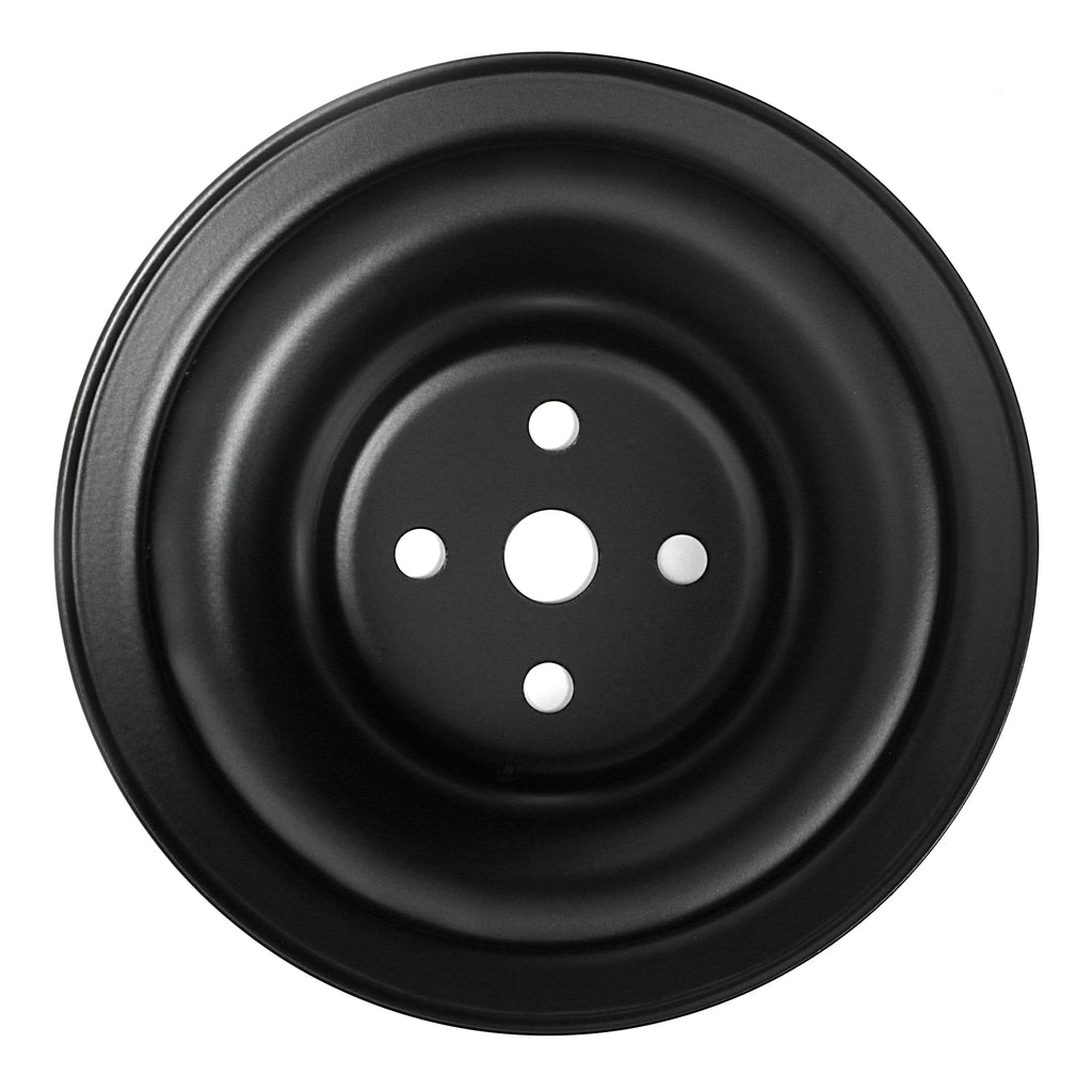 Water-Pump-Pulley;-1-Groove;-1965-1966-Ford-289;-O.E.-Water-Pump--Asphalt-Black