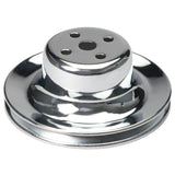 Trans-Dapt 8300 WATER PUMP Pulley; 1 Groove; 1965-1966 FORD 289; O.E. Water Pump-CHROME