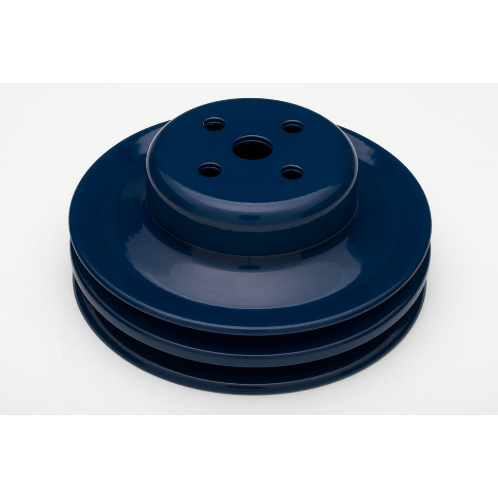 Water-Pump-Pulley;-2-Groove;-1965-1966-Ford-289;-O.E.-Water-Pump--Ford-Blue