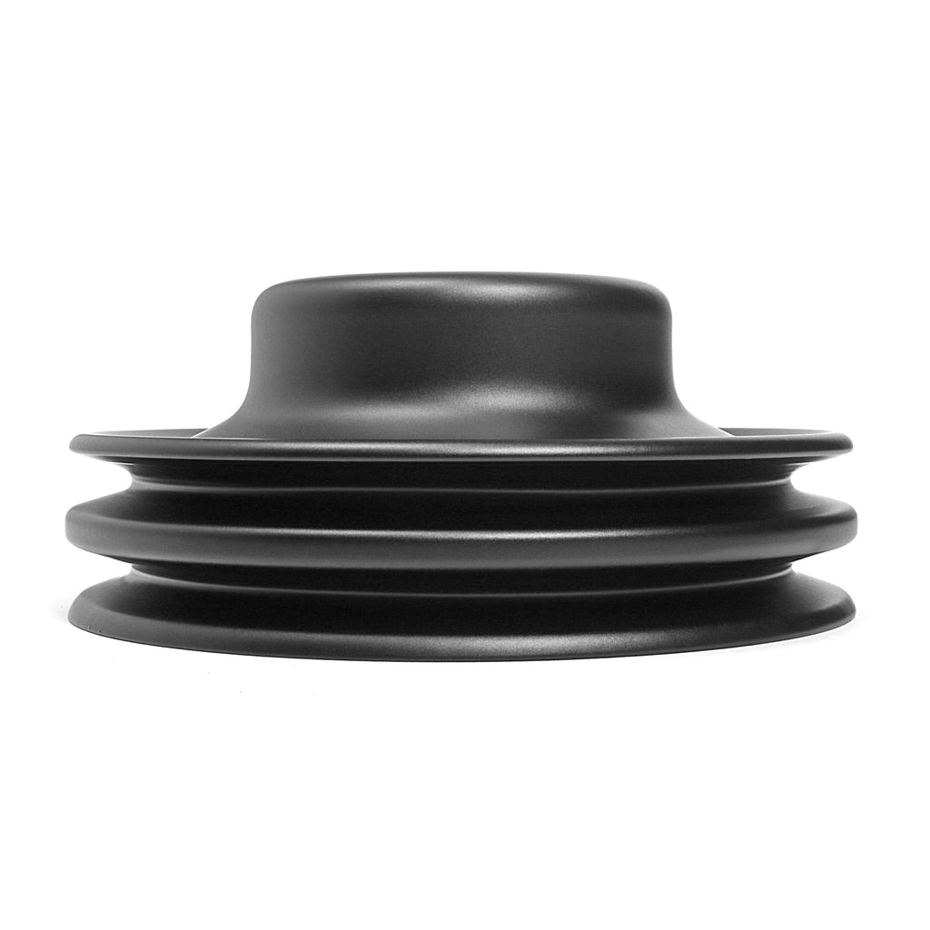 Water-Pump-Pulley;-2-Groove;-1965-1966-Ford-289;-O.E.-Water-Pump--Asphalt-Black