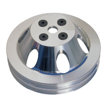 Load image into Gallery viewer, Water-Pump-Pulley;-2-Groove;-55-68-Chevrolet-396-454;-Short-WP--Pol.-Aluminum