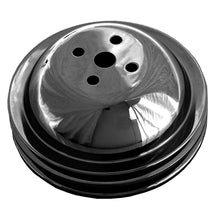Load image into Gallery viewer, Water-Pump-Pulley;-2-Groove;-Chevy-Bb-(65-68);-Short-Water-Pump-Asphalt-Black