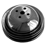 Trans-Dapt 8615 WATER PUMP Pulley; 2 Groove; CHEVY BB (65-68); SHORT Water Pump-ASPHALT BLACK