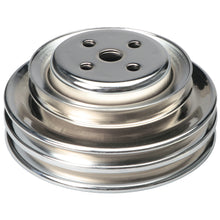 Load image into Gallery viewer, Water-Pump-Pulley;-3-Groove;-1964-1973-Ford-289;-O.E.-Water-Pump-Chrome