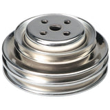 Trans-Dapt 8302 WATER PUMP Pulley; 3 Groove; 1964-1973 FORD 289; O.E. Water Pump-CHROME
