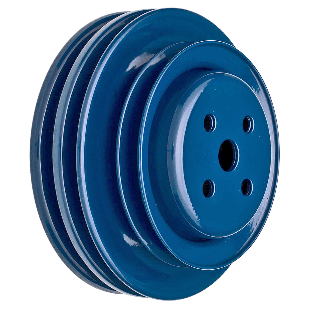 Water-Pump-Pulley;-3-Groove;-64-73-Ford-289-WCa-Smog-Pump;-O.E.-WP--Ford-Blue
