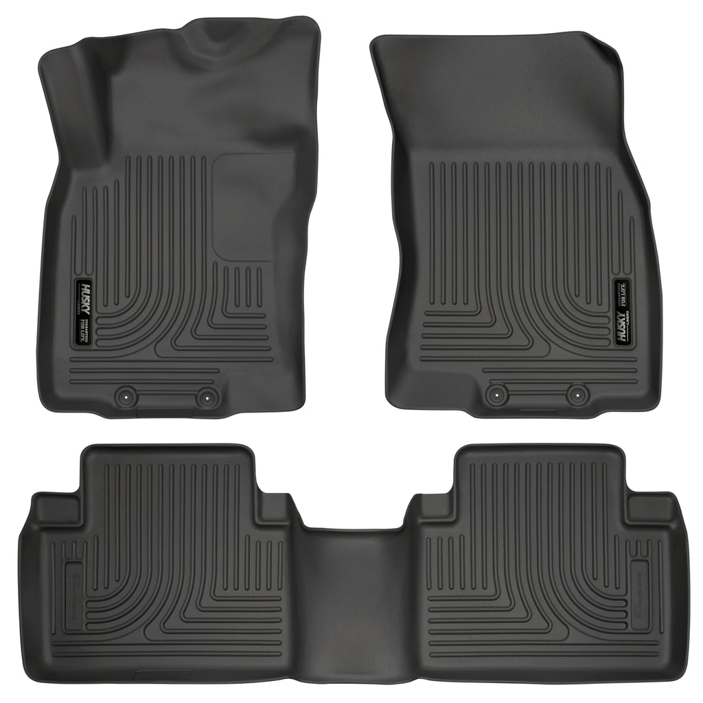 Weatherbeater-14-Nissan-Rogue-Front--Second-Row-Black-Floor-Liners