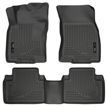 Load image into Gallery viewer, Weatherbeater-14-Nissan-Rogue-Front--Second-Row-Black-Floor-Liners