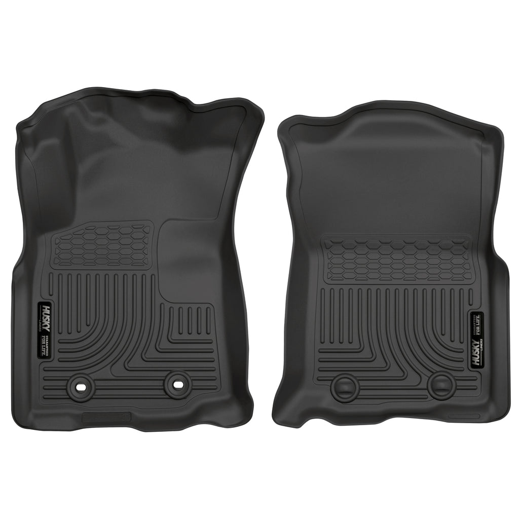 Weatherbeater-Black-Front-Floor-Liners-;-16-17-Tacoma-With-Manual-Transmission