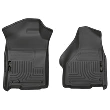 Load image into Gallery viewer, Weatherbeater-Black-Front-Floor-Liners-;-Dodge-Ram-02-18-1500-RegularQuad-Cab-03-18-25003500-Regular-Cab-With-Dual-Floor-Hooks