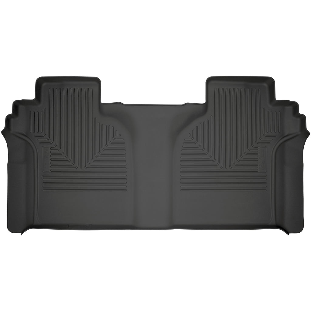 Weatherbeater-Black-Second-Row-Floor-Liner-;-SilveradoSierra-Crew-Cab-19-23-1500--20-23-Hd-With-Carpeted-Factory-Storage-Box