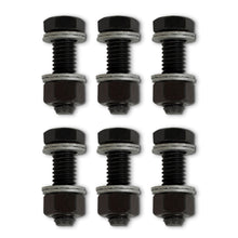 Load image into Gallery viewer, Wedge-Locking-Collector-Bolts-And-Nuts;-38-Dia.-X-1.25In;-Black-Finish;-6-Pcs