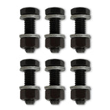 Proform 66757 Wedge-Locking Collector Bolts and Nuts; 3/8 dia. X 1.25in; Black Finish; 6 Pcs
