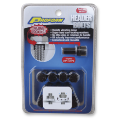 Wedge-Locking-Header-Bolts;-Hex-Head;-38-Dia.-X-34In-Black-Oxide;-12-Pcs