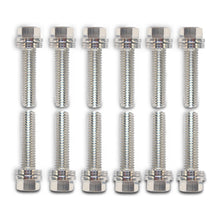 Load image into Gallery viewer, Wedge-Locking-Header-Bolts;-Hex-Head;-M8-X-.984In;-Chevy-Ls;-Nickel-Plt;-12-Pcs