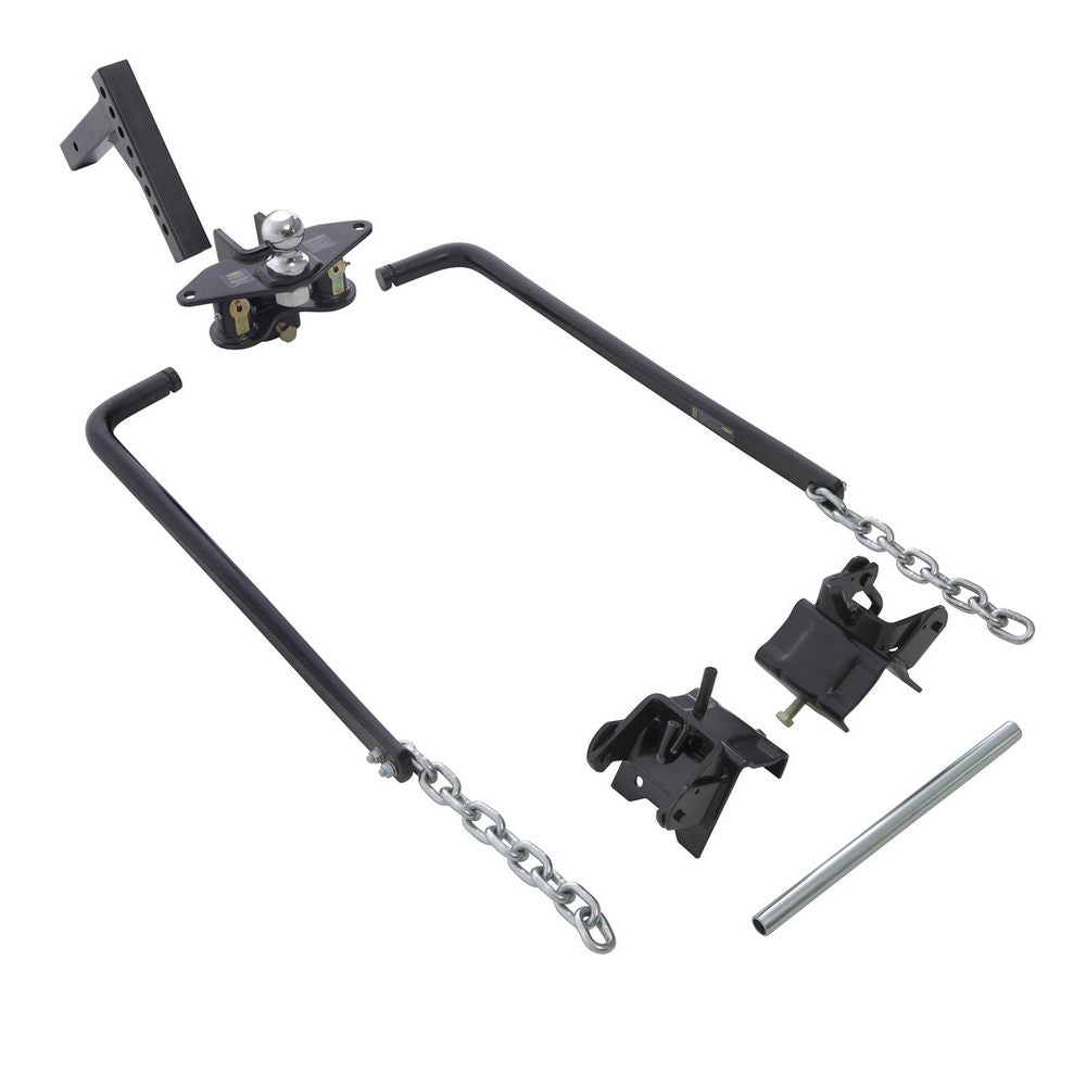 Weight-Distributing-Hitch-With-Adjustable-Ball-Mount-And-Shank
