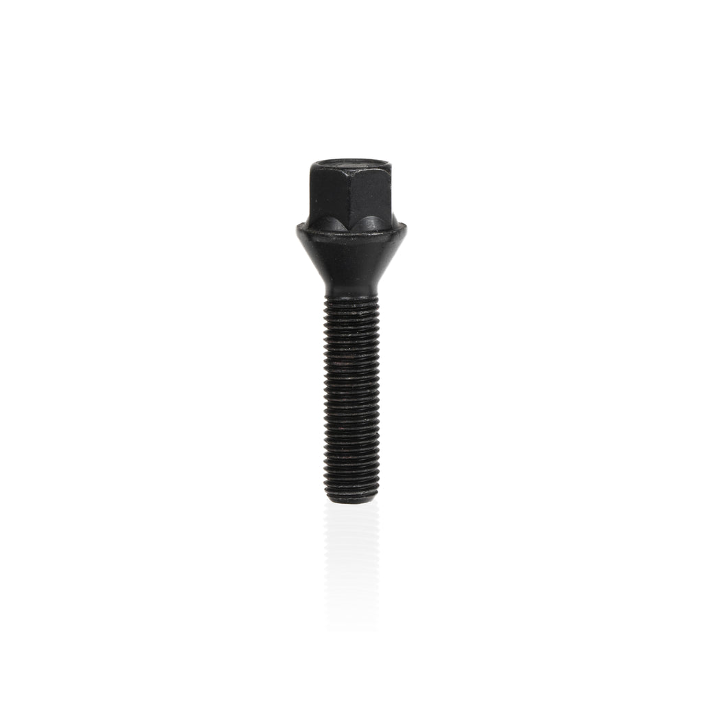 Wheel-Bolt-M12-X-1.5-X-43Mm-X-17Mm-Hex-Taper-Seat---Black-Finish