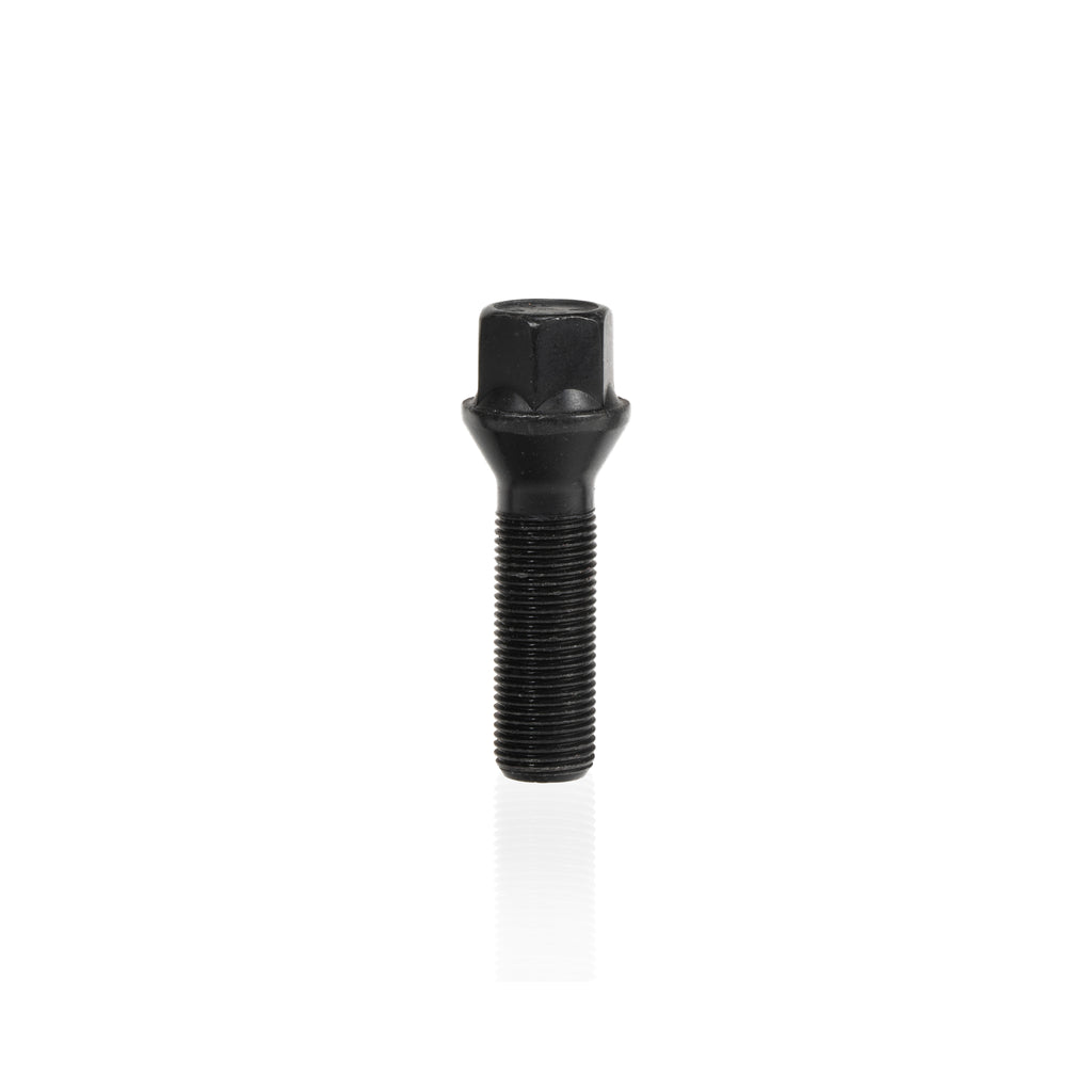 Wheel-Bolt-M14-X-1.25-X-35Mm-X-17Mm-Hex-Taper-Seat-Black-Finish