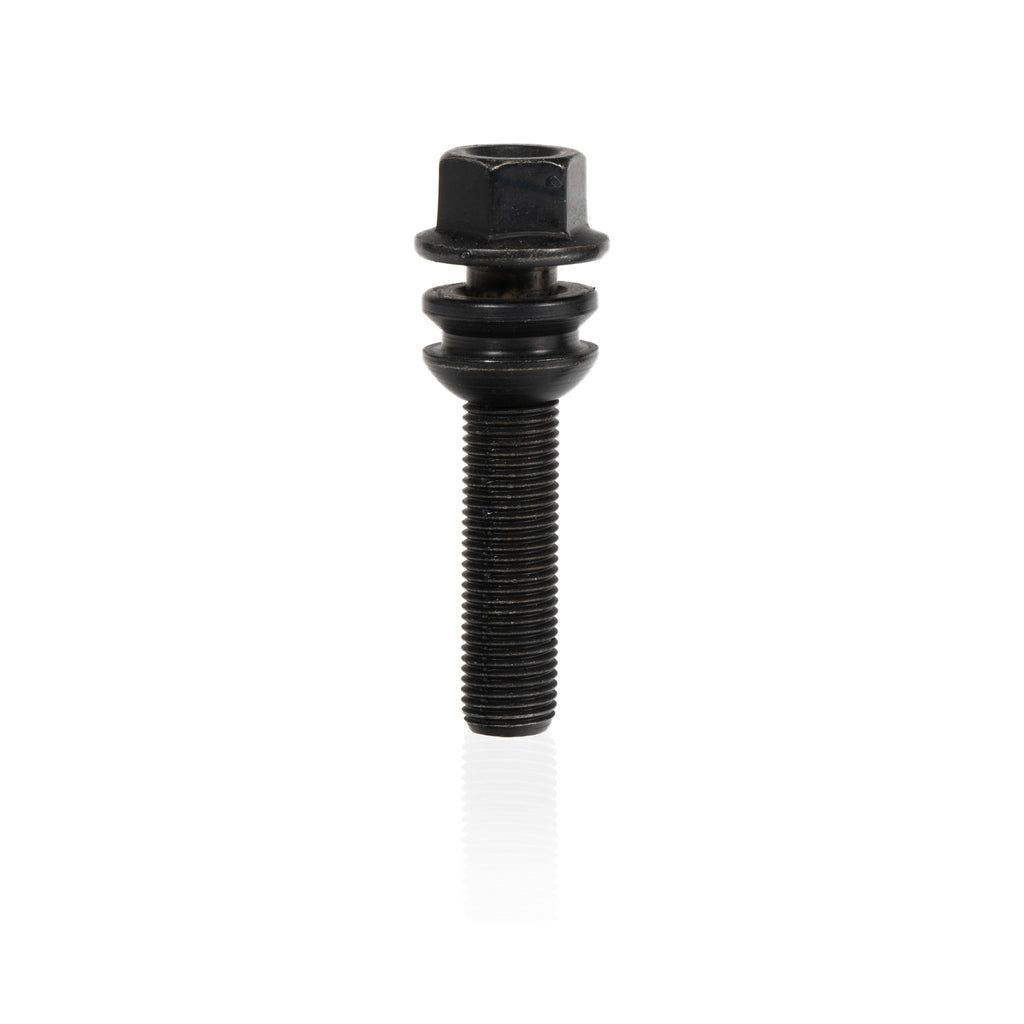 Wheel-Bolt-M14-X-1.5-X-48Mm-X-19Mm-Hex-Spinning-Round-Seat-Black-Finish