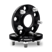 Load image into Gallery viewer, Wheel-Spacers,-5X114.3,-60.1-Center-Bore,-M12x1.5,-15Mm-Thick,-Black