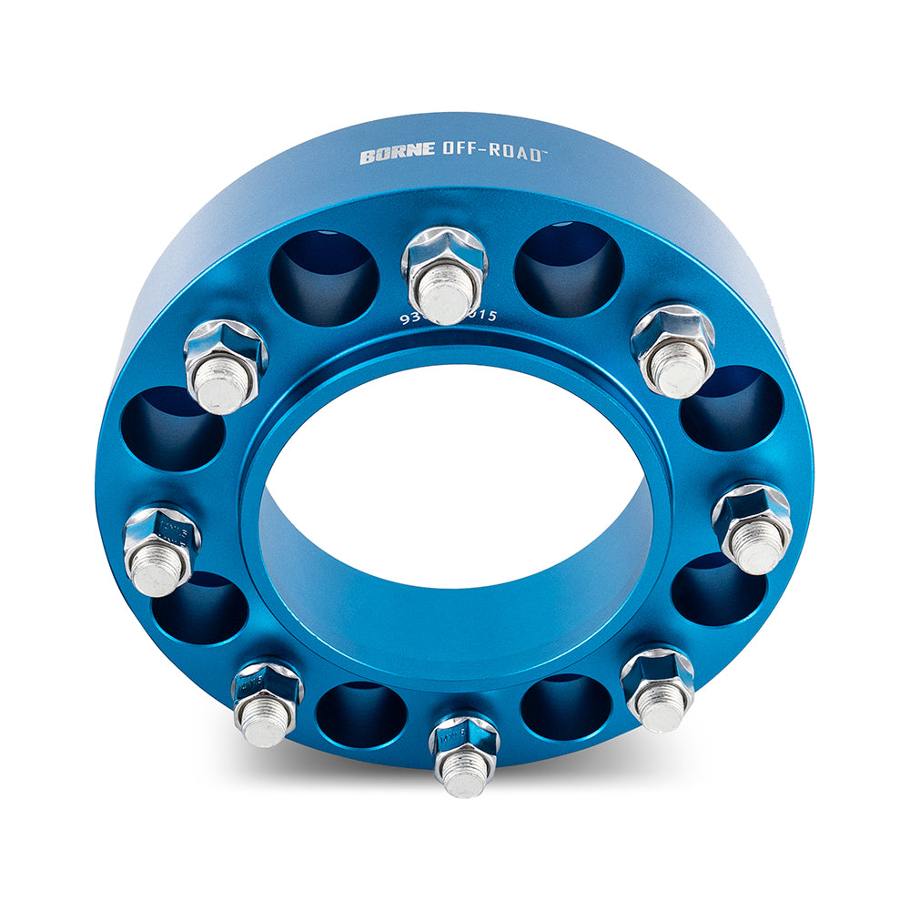 Wheel-Spacers,-8X165.1,-121.3Mm-Center-Bore,-M14-X-1.5,-50Mm-Thick,-Blue