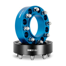 Load image into Gallery viewer, Wheel-Spacers,-8X165.1,-121.3Mm-Center-Bore,-M14-X-1.5,-50Mm-Thick,-Blue