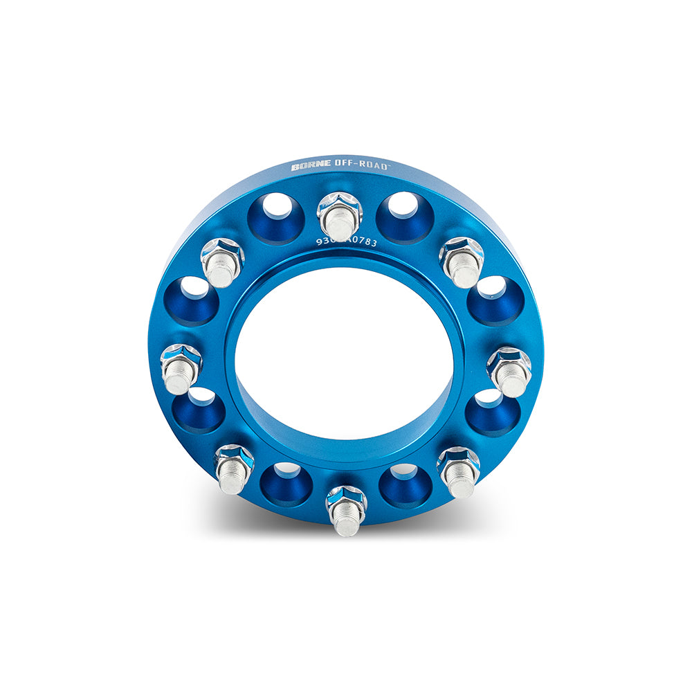 Wheel-Spacers,-8X165.1,-121.3Mm-Center-Bore,-M14-X-1.5,-45Mm-Thick,-Blue
