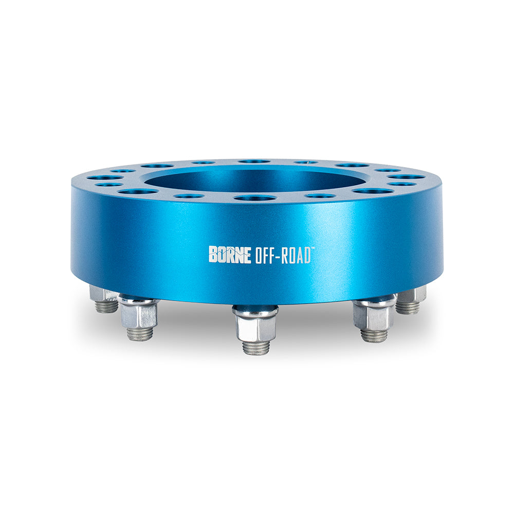 Wheel-Spacers,-8X165.1,-121.3Mm-Center-Bore,-M14-X-1.5,-50Mm-Thick,-Blue