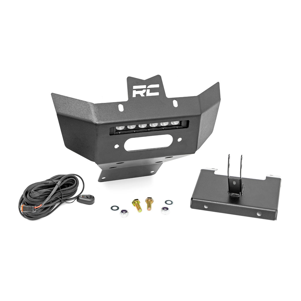 Winch-Bumper-Black-Series-Led-6-Inch-Light-Slime-Line-13-21-Can-Am-Renegade-Rough-Country