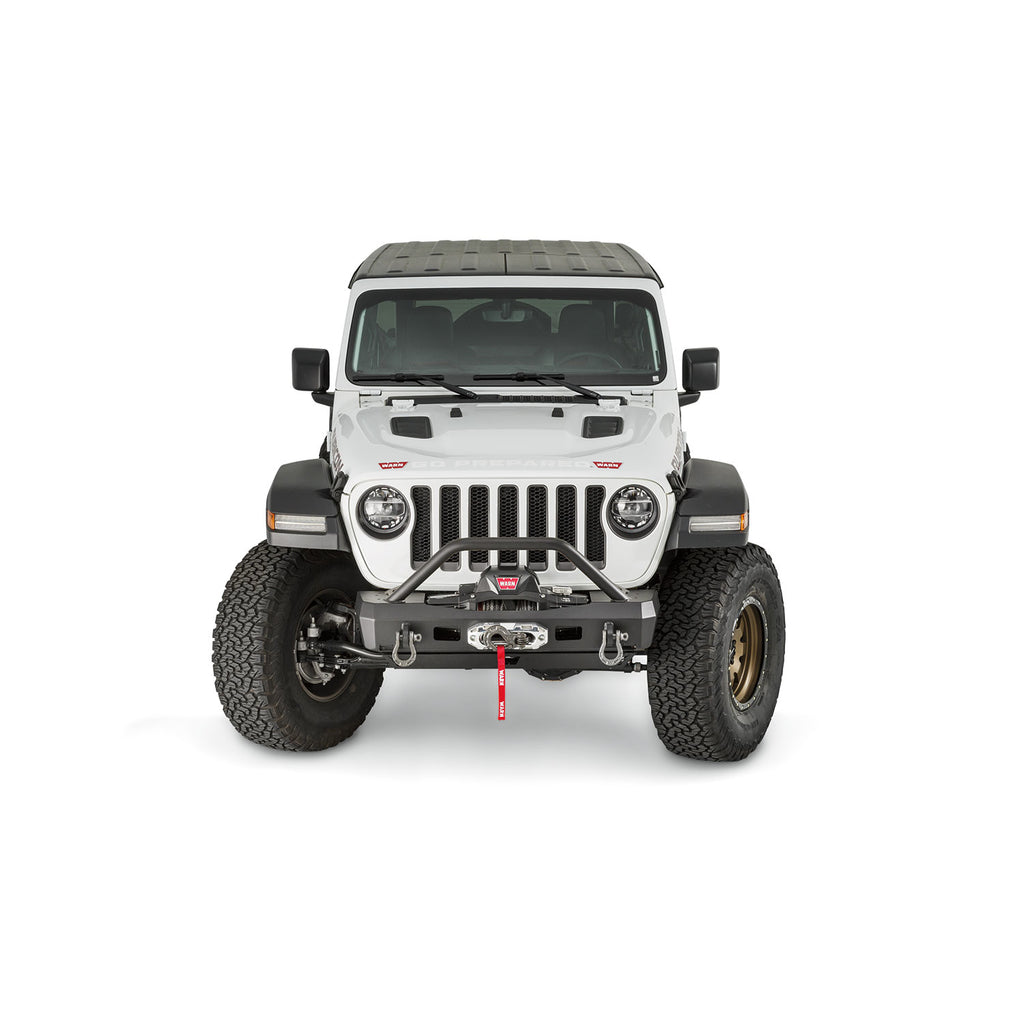 Winch-Elite-Stubby-Bumper-WTubular-Grille-Guard-For-Jeep-Jl-Rated-12000-Lbs