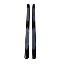 Load image into Gallery viewer, With-Step-Pads-4-In-Oval-Straight-Powder-Coated-Black-Mild-Steel-With-Welded-End