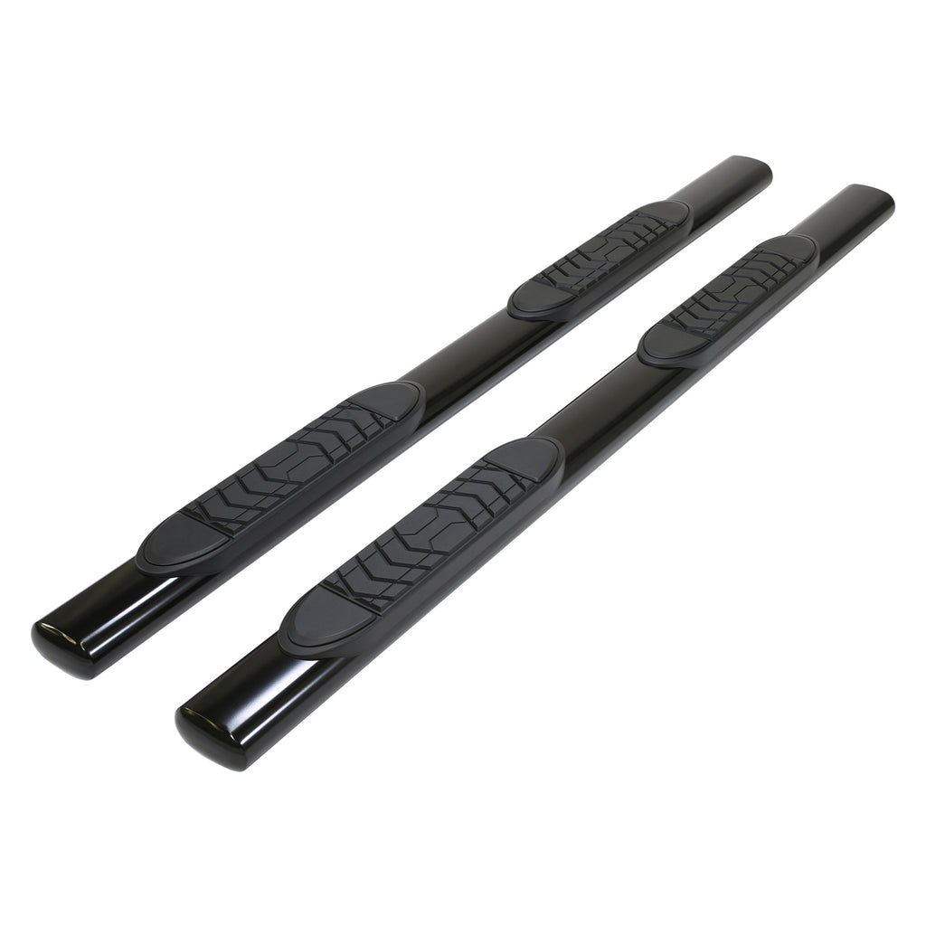 With-Step-Pads-5-In-Oval-Straight-Powder-Coated-Black-Steel-With-Welded-End-Caps