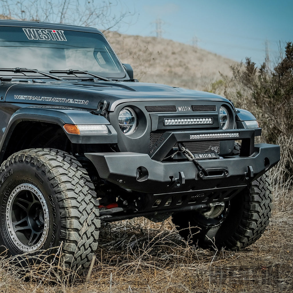 Wj2-Full-Width-Front-Bumper-With-Led-Light-Bar-Mount;-18-24-Wrangler-Jl--20-23-Gladiator-Must-Go-Via-Truck