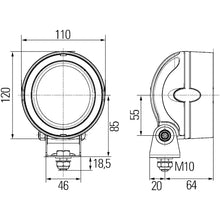 Load image into Gallery viewer, Work-Lamp-Na-0Gr-Md1224-Lt-Mb3-1Gm