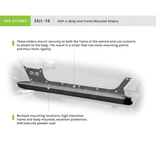 Load image into Gallery viewer, Wrangler-Jl-Body-And-Frame-Mounted-Sliders-For-18-Current-Jeep-Wrangler-Jl-Dv8-Offroad