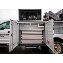 Load image into Gallery viewer, Wts-24In-Extra-Deep-Retractable-Step-Xp3-Blk-Pwdr-CoatGalvanized-Nonslip-Grip-Strut