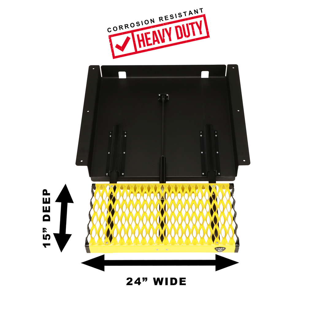Wts-24In-Extra-Deep-Retractable-Step-Xp3-Blk-Pwdr-CoatXp7-Sfty-Ylw-Pwdr-Coat-Nonslip-Grip-Strut