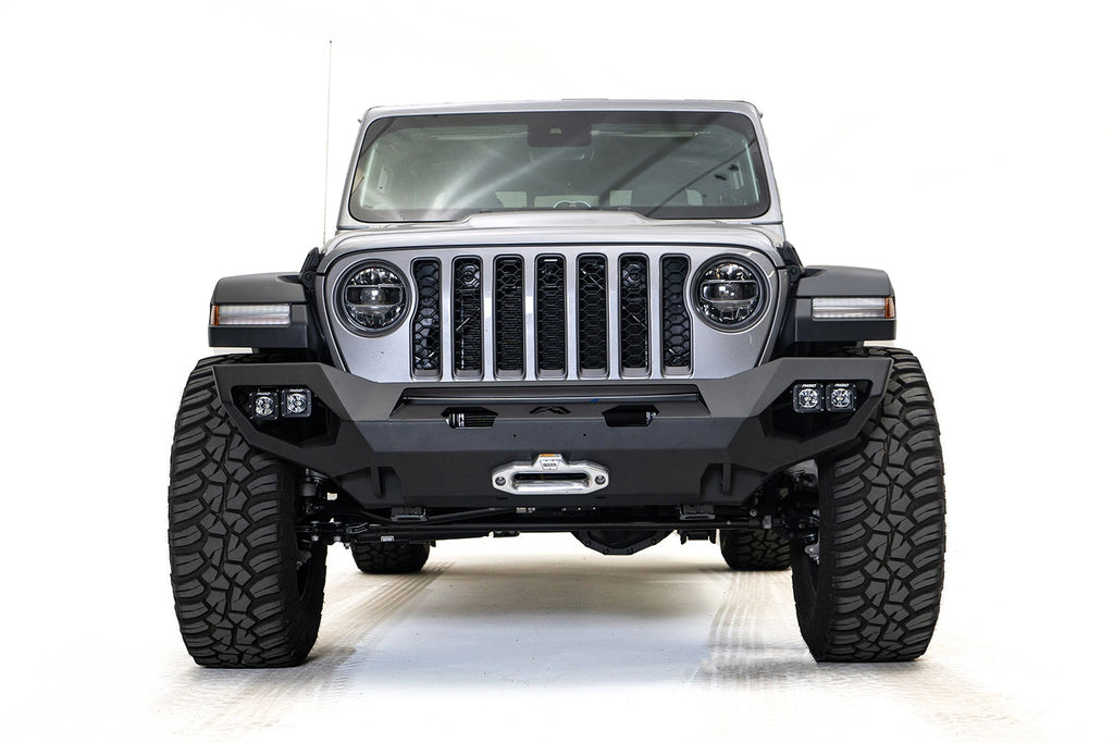Fab Fours JL18-X4651-B Matrix Front Bumper for Select Jeep Gladiator, Jeep Wrangler
