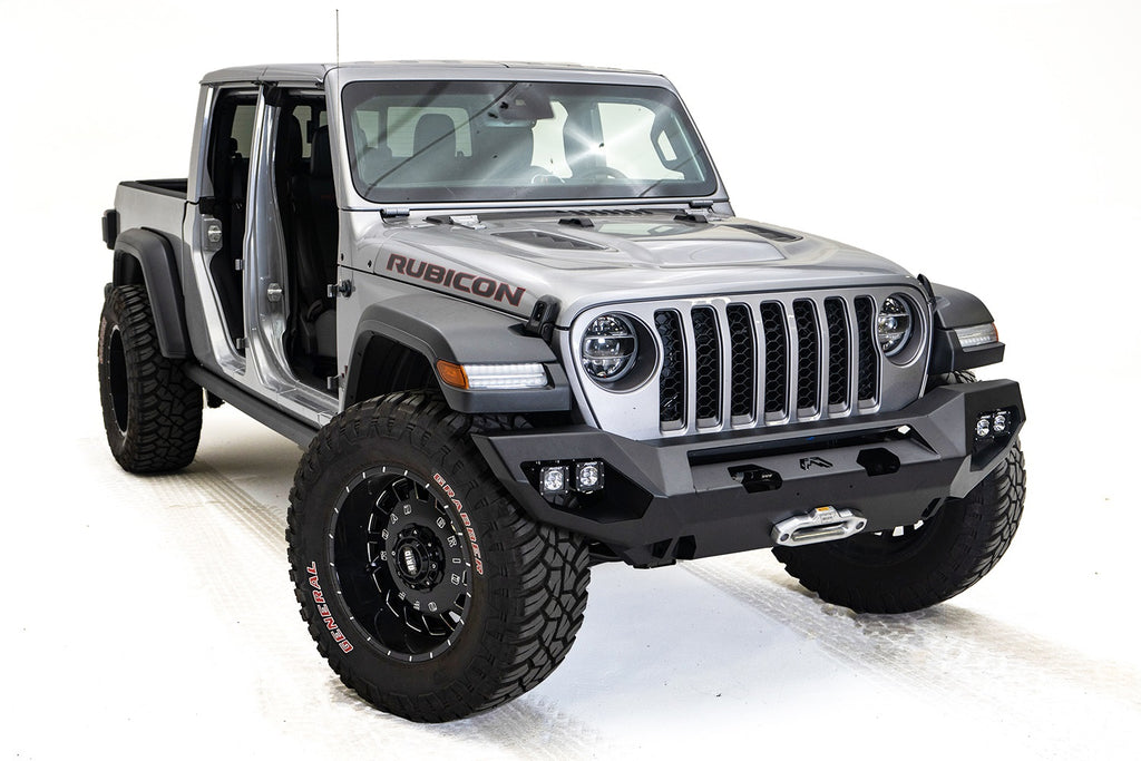 Fab Fours JL18-X4651-1 Matrix Front Bumper for Select Jeep Gladiator, Jeep Wrangler