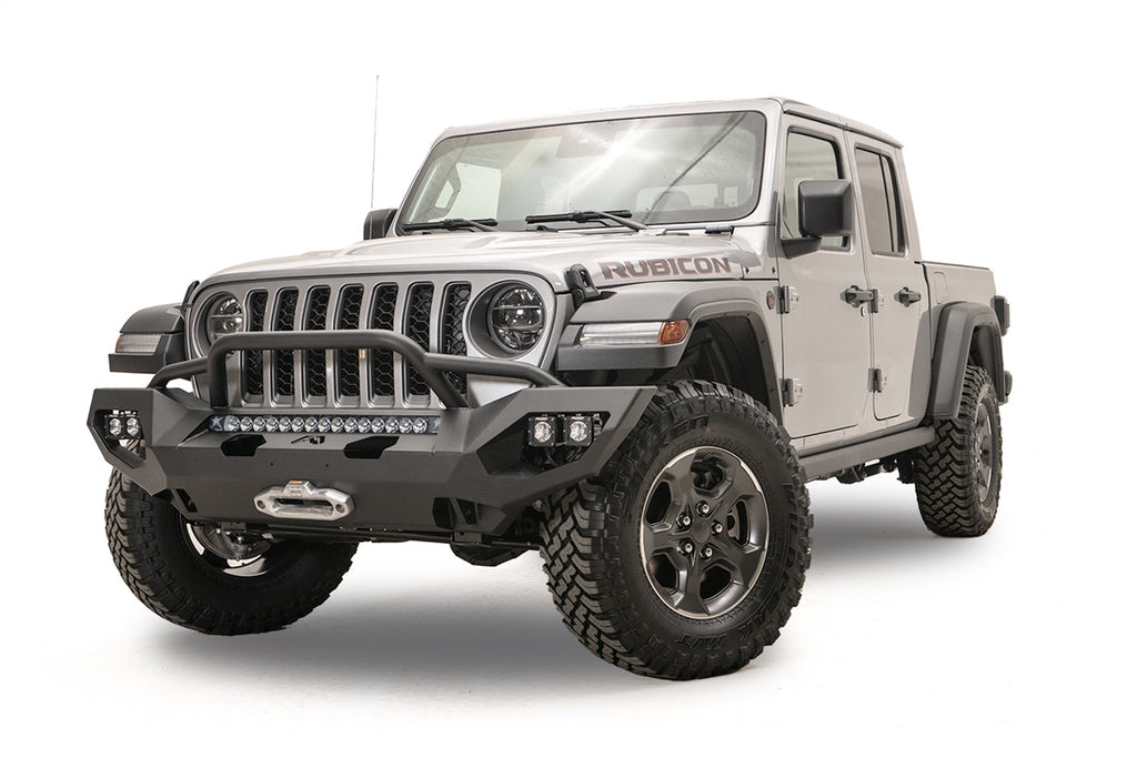 Fab Fours JL18-X4652-B Matrix Front Bumper for Select Jeep Gladiator, Jeep Wrangler