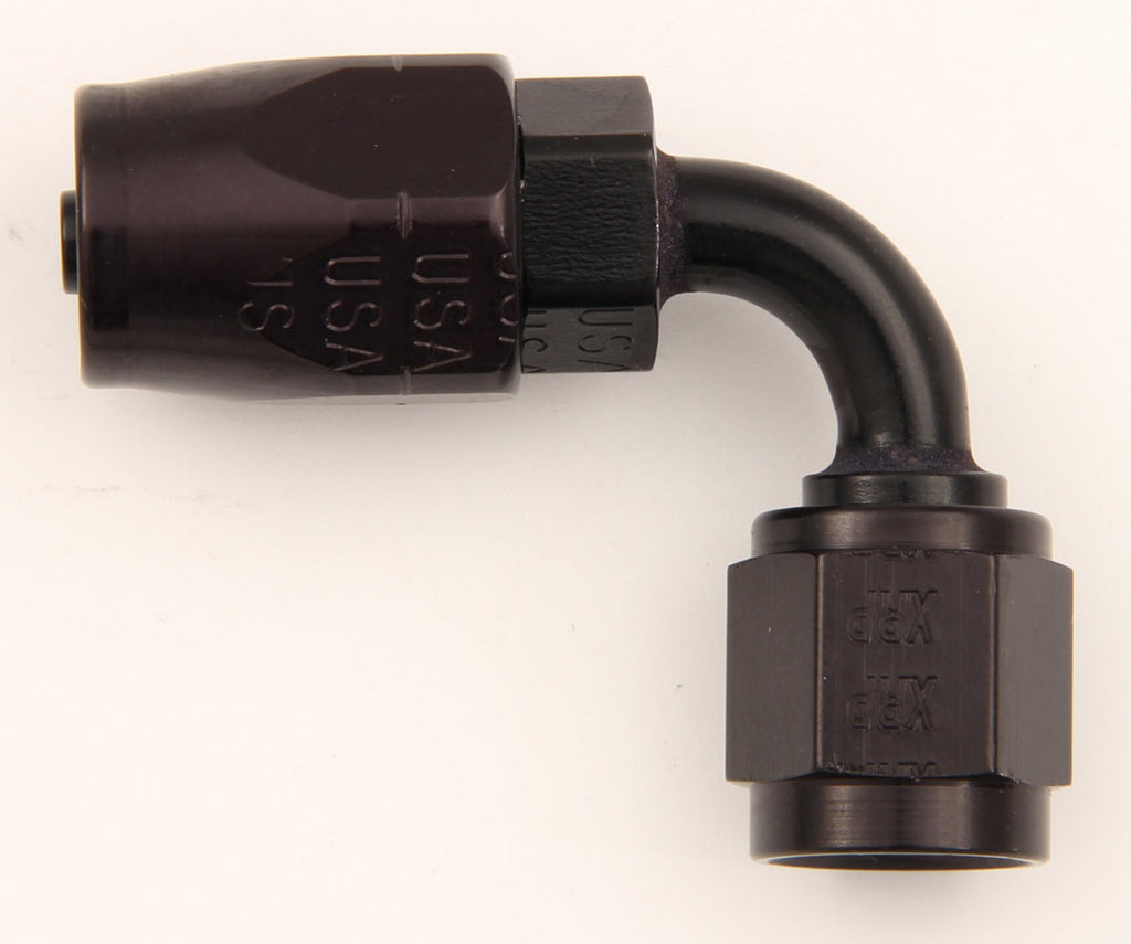 XRP-XTREME RACING PROD. 109004BB #4 90 Deg Hose End Black