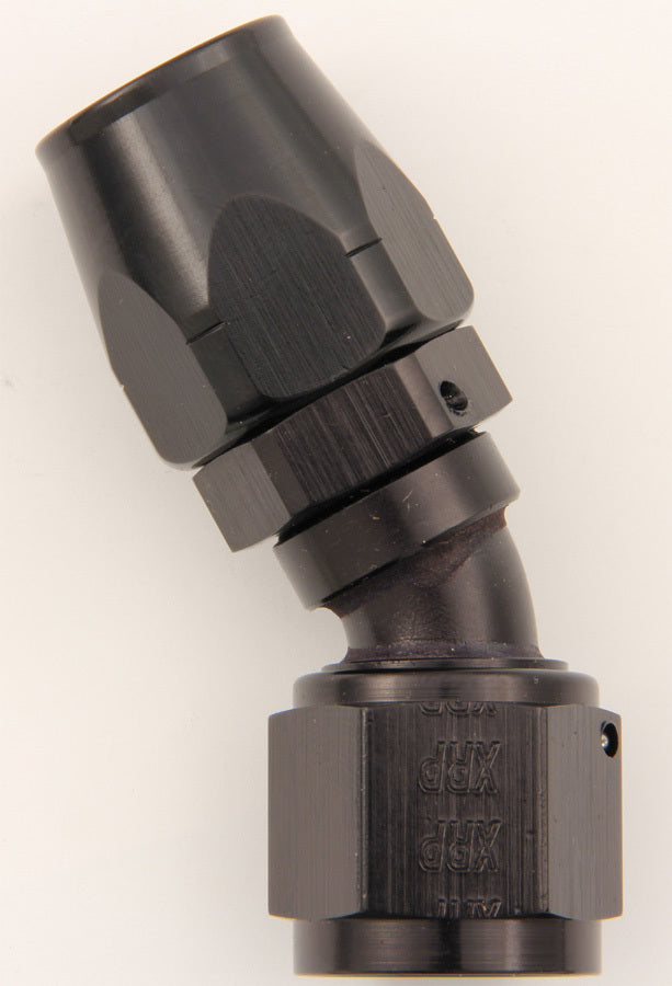 XRP-XTREME RACING PROD. 203006BB #6 30 Deg Dbl Swivel Hose End - Black