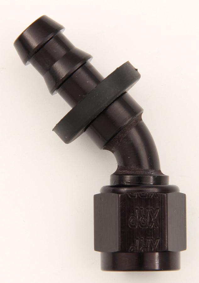 XRP-XTREME RACING PROD. 234512BB #12 45 Deg Push-On Hose End Black