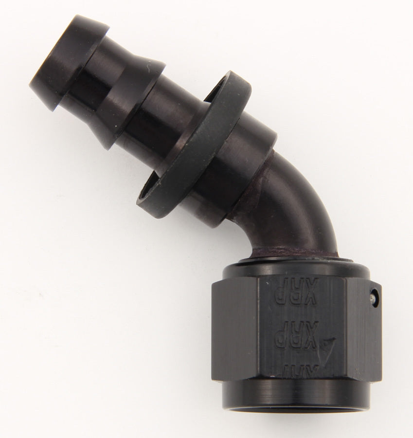 XRP-XTREME RACING PROD. 236006BB #6 60 Deg Push-On Hose End Black