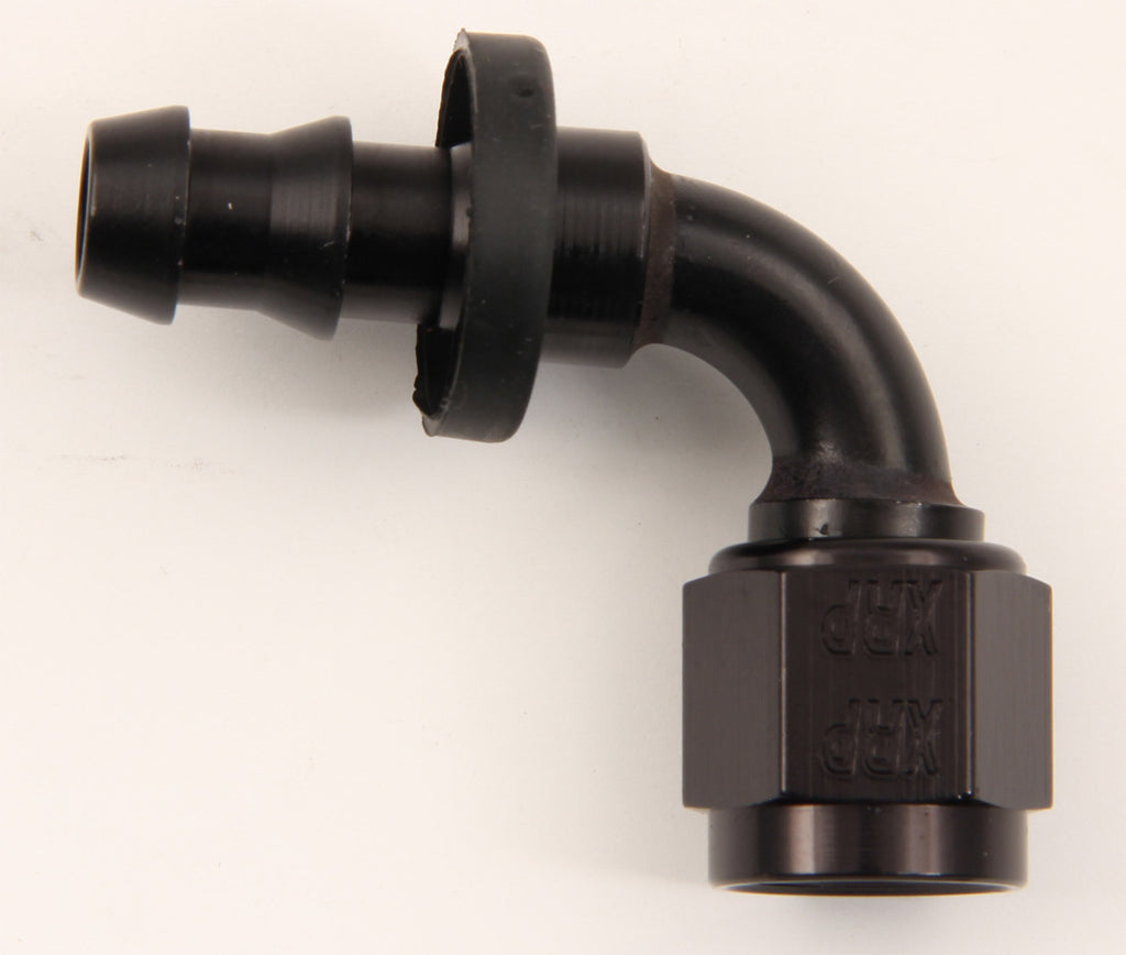 XRP-XTREME RACING PROD. 239010BB #10 90 Deg Push-On Hose End Black