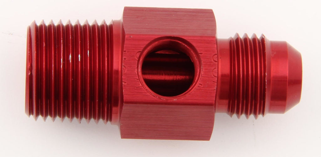 XRP-XTREME RACING PROD. 700193 #6 to 1/4 NPT Fuel Press Adapter w/ 1/8 NPT Port