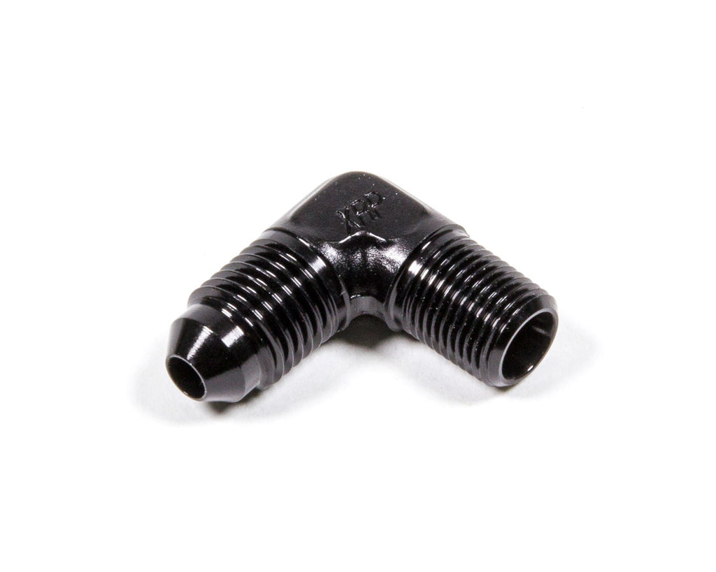 XRP-XTREME RACING PROD. 982204BB Elbow 90 X #4 Flare X 1/8 NPT - Black