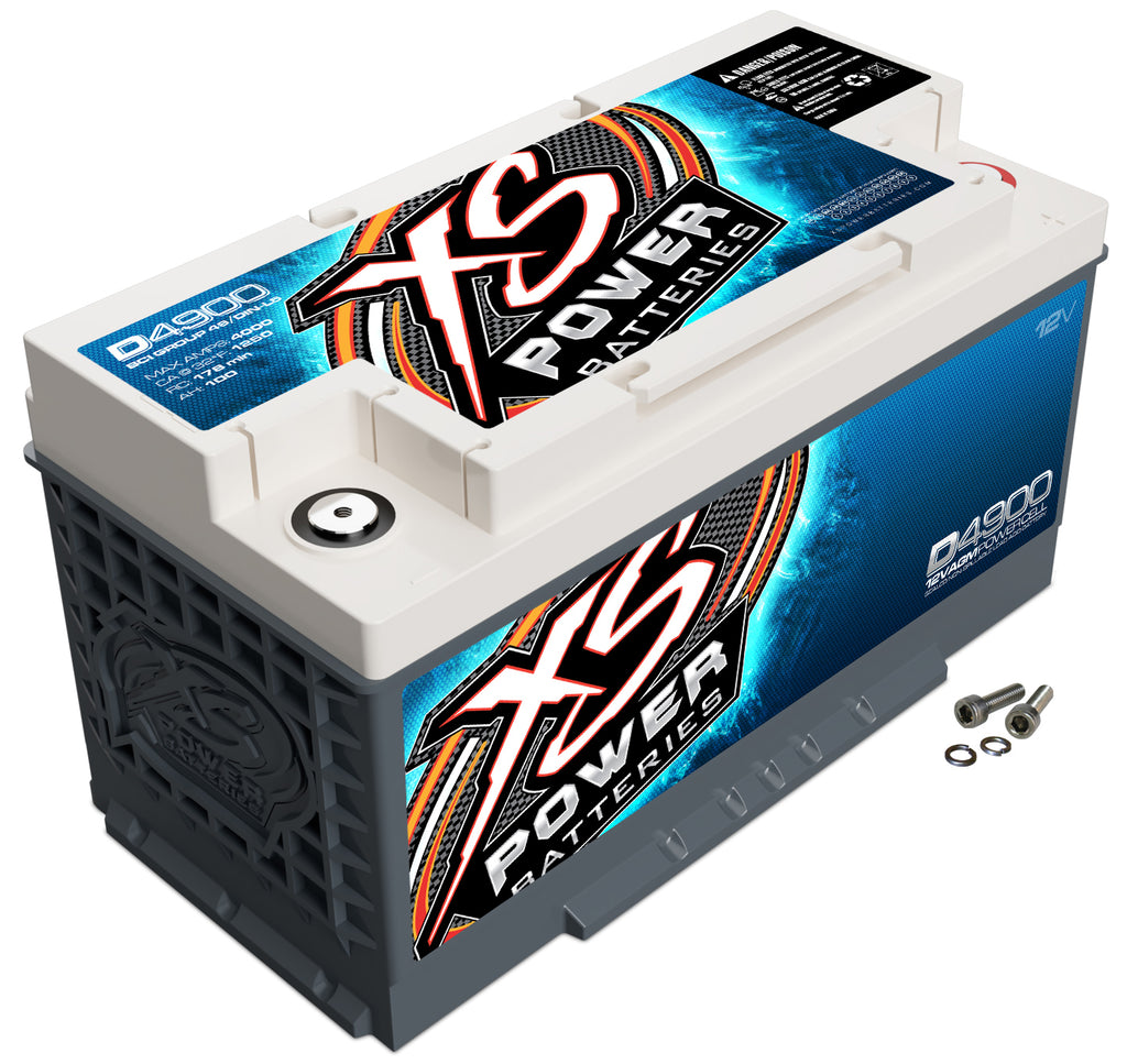 XS POWER BATTERY D4900 XS Power AGM Battery 12 Volt 1250A CA