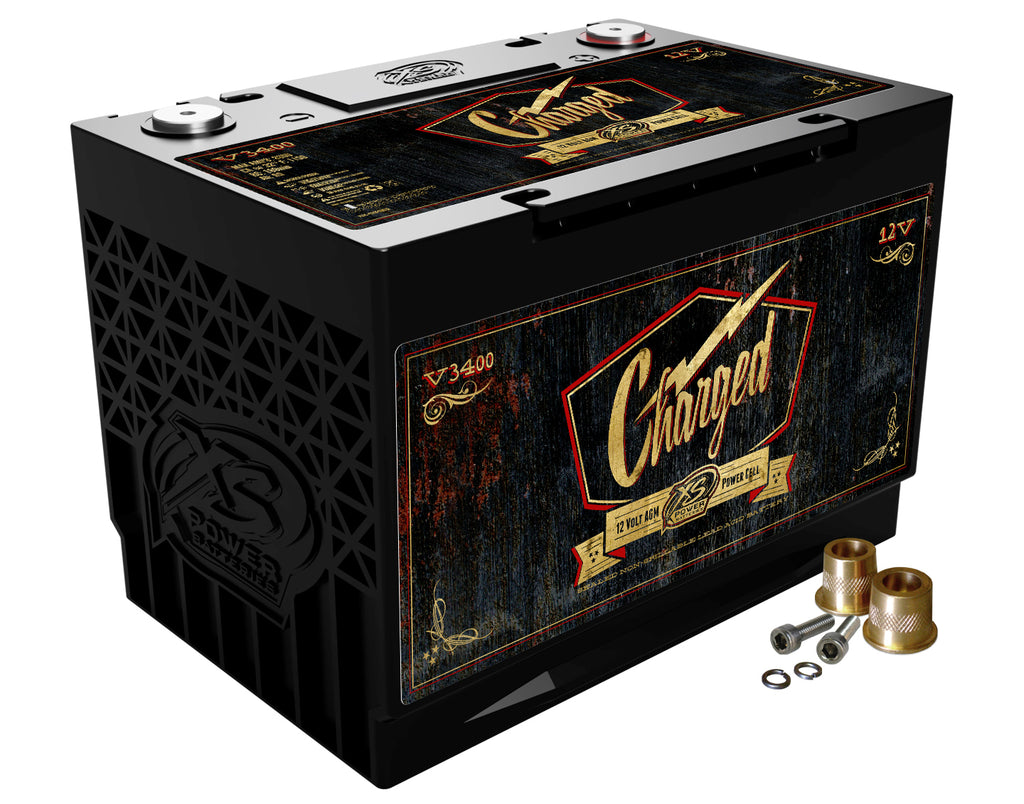 XS POWER BATTERY V3400 Retro Stlye AGM Battery 34 Group 12-Volt