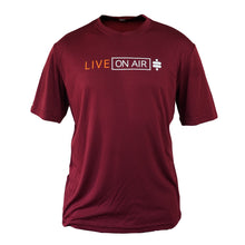 Load image into Gallery viewer, (Xl)-T-Shirt---Live-On-Air-Sport-Tech-T-Shirt---Red,-X-Large.